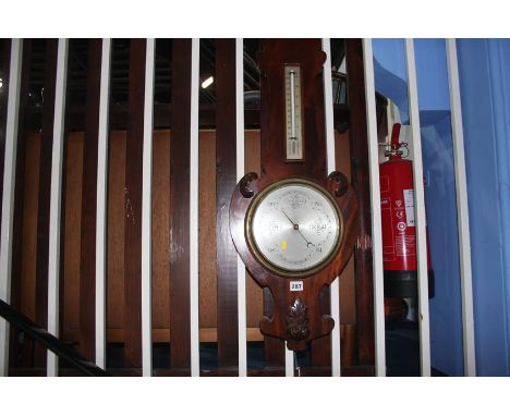A mahogany barometer