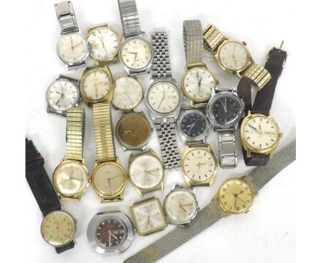 Quantity of gentlemen's wristwatches to include Sekonda, Timex, Avia, Rotary and Citizen (in need of attention)