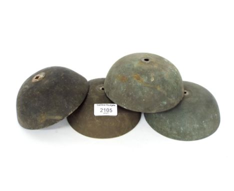 Four early lantern clock bells (4)