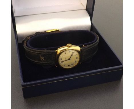 Longines 18k cushion cased wire-lug wristwatch, circa 1917, silvered dial with Roman numerals, gilded movement, no. 3605450, 