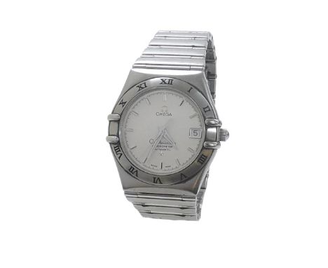 Omega Constellation Chronometer automatic stainless steel gentleman's bracelet watch, circa 1999, no. 60325637, 37mm.  Condit