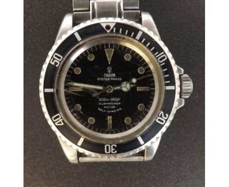 Rare Tudor Oyster Prince Submariner Rotor Self-Winding stainless steel gentleman's bracelet watch, ref. 7928, circa 1967, ser