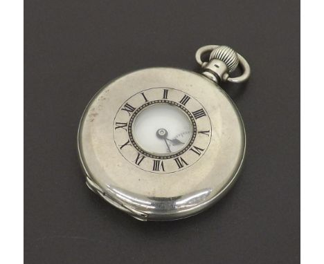 Equine Interest - Herald silver lever half hunter pocket watch, Birmingham 1922, the cuvette inscribed 'Cato 1909-1923', the 