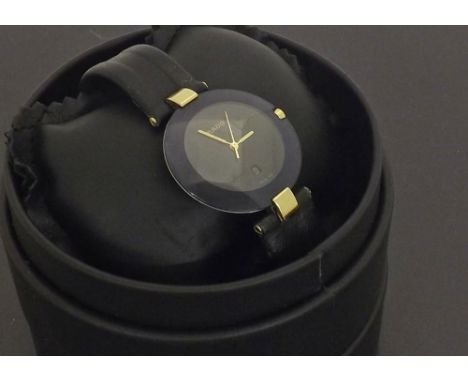 Rado La Coupole ceramic and stainless steel wristwatch, ref. 129.3575.4N, no. 34893659, circular black dial with date apertur