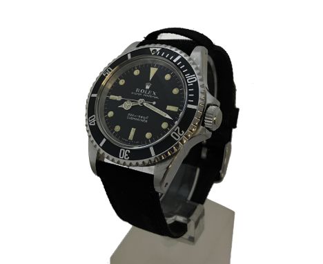 Rolex Oyster Perpetual Submariner (non-date) stainless steel gentleman's wristwatch, ref. 5513, circa 1967, serial no. 168xxx
