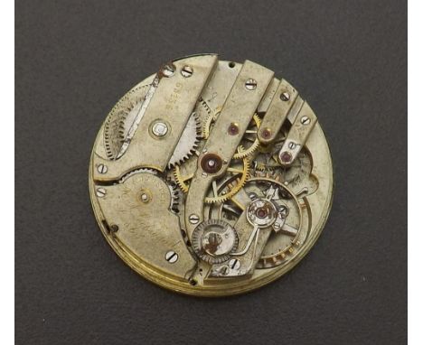 H.N Lockwood, Boston lever pocket watch movement possibly by Patek Philippe, no. 68136, with dial, 39mm (at fault)   