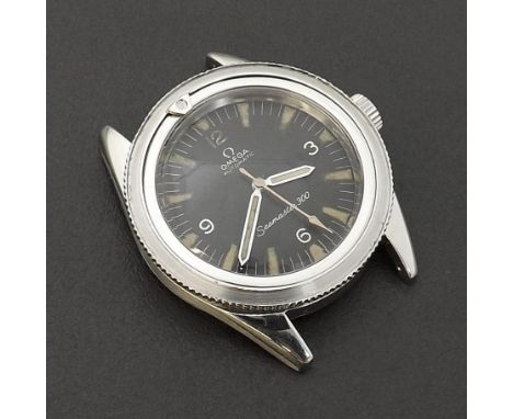 Rare Omega Seamaster 300 diver's stainless steel gentleman's wristwatch, circa 1964, ref. 165.014, with straight lug case, ro