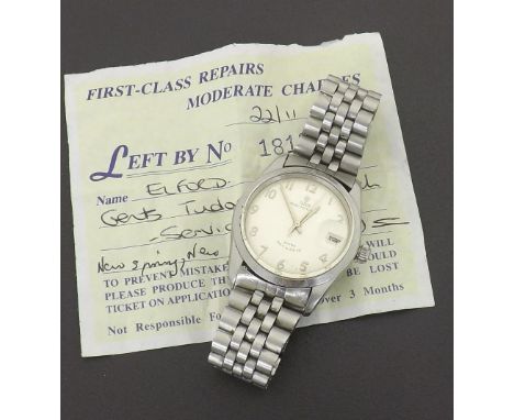 Tudor Prince-Oysterdate Rotor Self-Winding stainless steel gentleman's wristwatch, ref. 7066, circa 1966, serial no. 574xxx, 