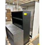 4 assorted bookshelves, various sizes, various conditions