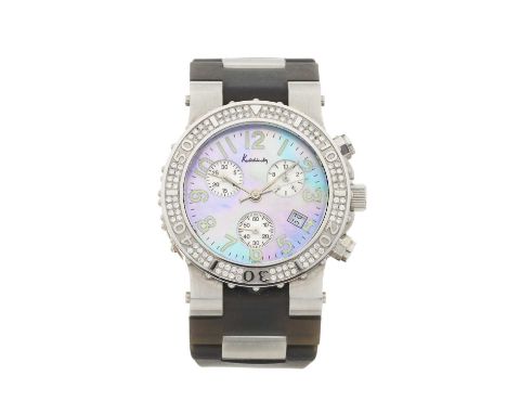 Kutchinsky A limited edition Hippocampe chronograph wrist watchCase: Stainless steel. Numbered xx. Factory set diamond bezel.