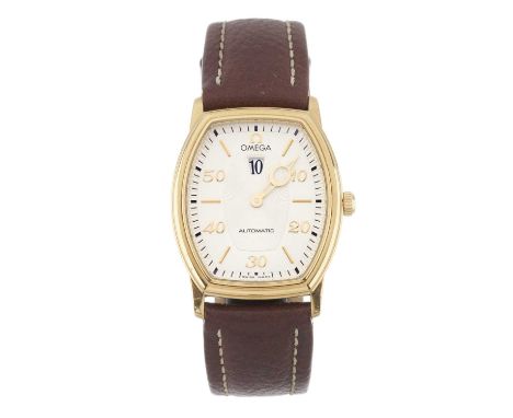 Omega A De Ville Prestige Jump Hour wrist watchCase: Signed. 18ct gold. Common Control Mark. Reference 4653.31. Serial 56xxxx
