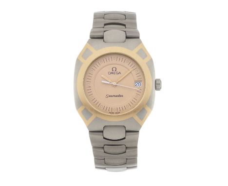 OmegaA Seamaster Polaris bracelet watchCase: Signed. Bi-metal. Numbered 1960291/3960981. Length: 35.9mm. Width: 31.9mmMovemen