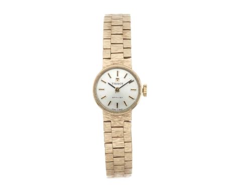 Tissot A Stylist bracelet watch Case: Signed. 9ct gold. Hallmarks for London 1969. Numbered 78xxx. D. Shackman and Sons spons