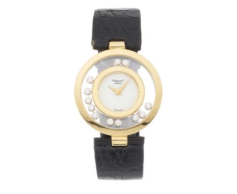 Chopard A Happy Diamonds wrist watchCase: Signed. Yellow metal. Swiss assay marks. Reference 1159. Serial 28xxxx. Stamped 750