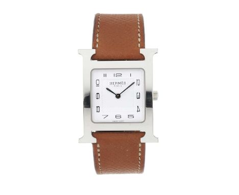 Hermès A Heure H wrist watch. Circa 2019Case: Signed. Stainless steel. Reference HH1.510. Serial 34xxxxx. Length: 34.9mm. Wid