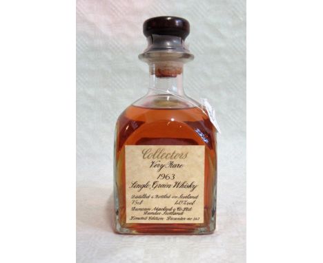 A bottle of Duncan MacLeod Limited, limited edition Collectors Very Rare 1963 Single Grain Whisky, 75cl, 40% vol, decanter no