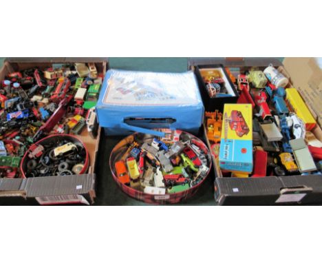 A large quantity of die-cast vehicles, largely play worn, to include examples by: Corgi, Matchbox and Zee.