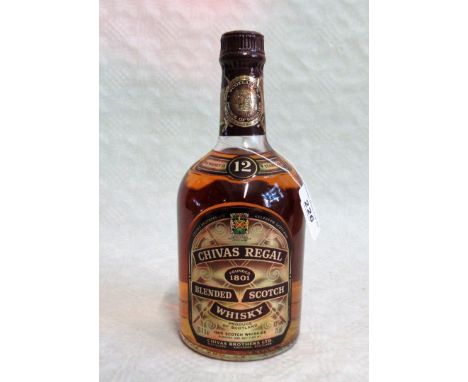 A bottle of Chivas Regal Blended Scotch Whisky, Aged 12 Years, 75cl, 43% vol.