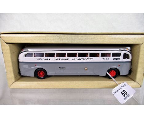 A boxed Corgi Classics Vintage USA Bus, Public Service New Jersey, no. 98467.