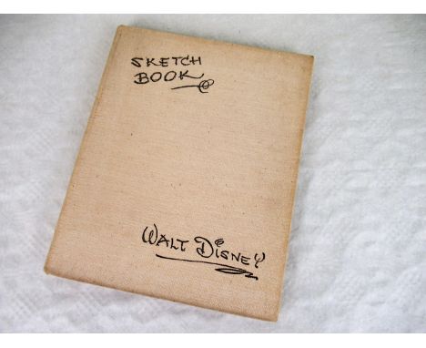 A Walt Disney Sketch Book (for Snow White), original cloth cover, with twelve colour tipped-in plates, published William Coll