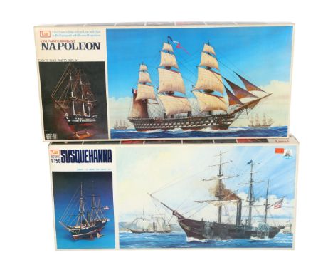 IMAI - a Napoleon, First French Ship of the Line with sail to be equipped with screw propulsion, 1/150 plastic model display 