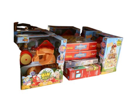 A large quantity of toys, various Bin Weevils boxed playsets, various Spiderman draught sets, a quantity of Vintage Meccano, 