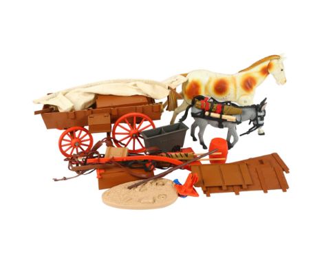 MARX TOYS - THE LONE RANGER - a quantity of Vintage toys and accessories associated with the Lone Ranger series, including Ho