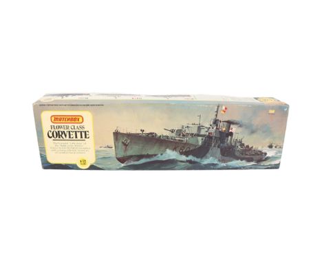 MATCHBOX - a Flower Class Corvette, PK-901, plastic model display kit, 1/72 scale, appears complete and unused and in origina