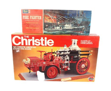 AIRFIX - THE CHRISTIE - 1911 Christie American Steam Fire Engine, 1/12 plastic model display kit, kit ref. 20442, and a Revel