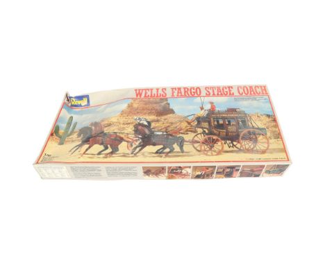 REVELL - Wells Fargo Stage Coach, 1/16 scale plastic model display kit, kit ref. 8880, appears complete and in unused conditi