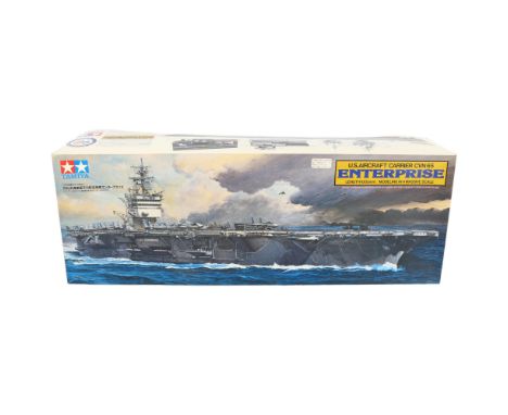 TAMIYA - the US Aircraft Carrier CBN65 Enterprise, model display kit, 1/350 scale, kit ref. 78007, appears complete and unuse