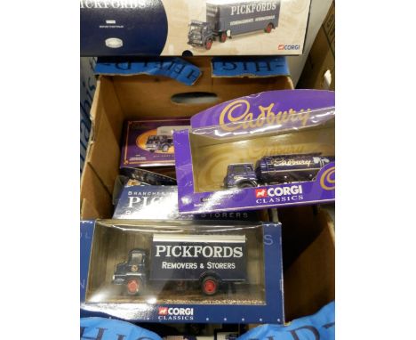 8 Corgi Classic Pickfords & in 3 Bedford TK all M/B