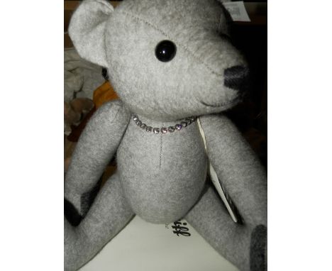 Steiff Felt Teddy, Swarvoski necklace, limited edition, box & certificate