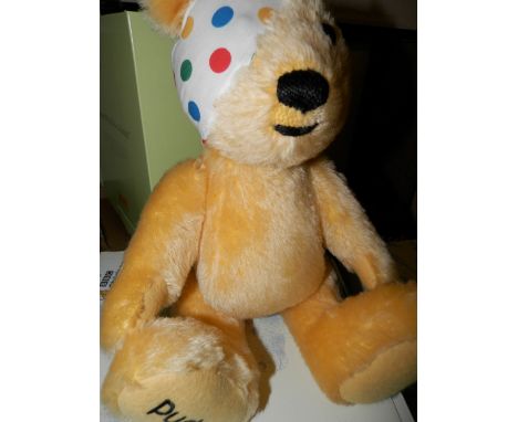 Steiff Pudsey limited edition, box & certificate