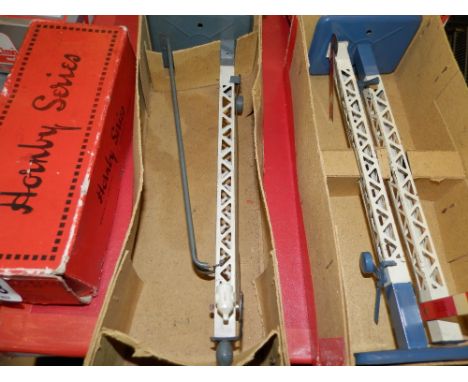 Hornby '0' gauge No 1 signal and No1 with ladder, boxed & empty box