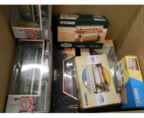 8 Corgi trams all M/B