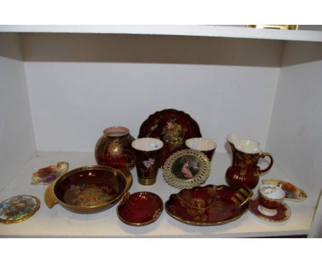 Carltonware - Rouge Royale - spill vases; ewers; trinket dishes; vase; etc others 