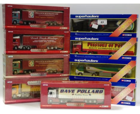 Corgi - various Roadscene series models including Mercedes Actros C/S, Derek Linch, CC18207, another Jack Richards CC18205, R