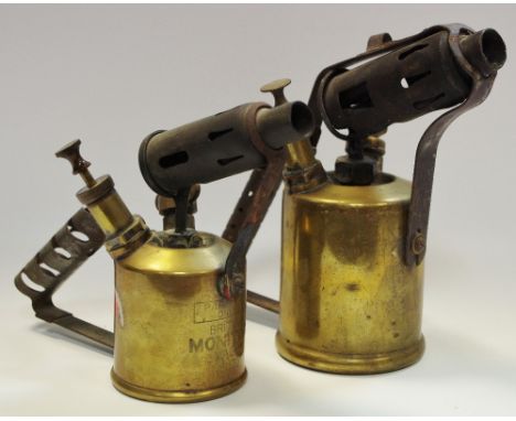 A Burmos Pat A. Blow lamp; another British Monitor No. 132 (2)