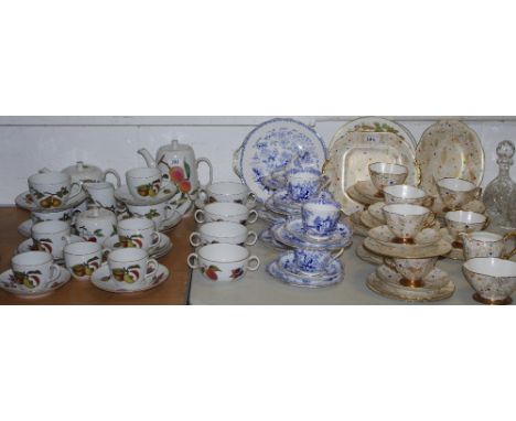Decorative Ceramics - a Royal Worcester Evesham pattern coffee and tea setting including teapot, coffee pot, sugar, etc; a Ha
