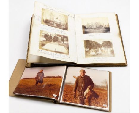 An album of early 20thC photographic postcards, photographs, etc., Horbling and other related, to include Horbling School, Ch