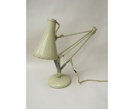 A cream coloured Herbert Terry desk Anglepoise lamp 