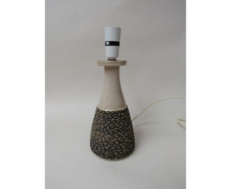 A Poole Atlantis range lamp base. (Firing fault to lip) 30cm high 