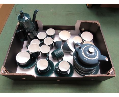A selection of British Anchor 'Impact' coffee wares and a selection of Poole pottery tea wares