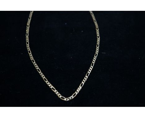 9ct Gold figaro chain Weight 4.5g Length 41 cm 