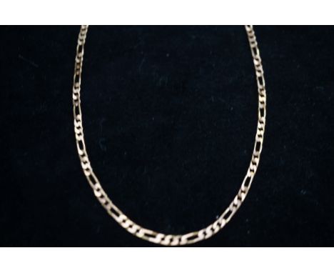 9ct Gold figaro chain Length 40 cm (6g)