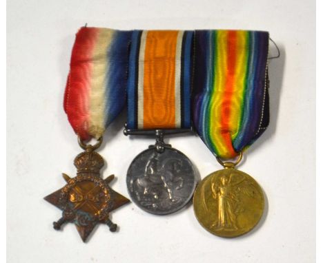 First World War British Medal trio to include 1914-15 Star, 1914-8 War Medal and 1914-19 Victory Medal all impressed to 24133