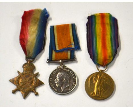 First World War British Medal Trio comprising of 1914-15 Star, 1914-18 War Medal and 1914-19 Victory Medal impressed to 11417