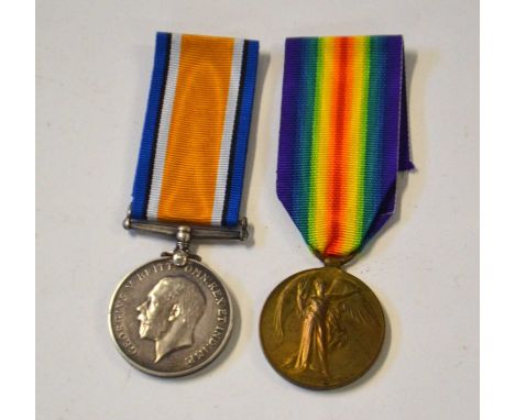 First World War Medal pair comprising 1914-18 War Medal and 1914-19 Victory Medal impressed to Pte F Westwood Labour Corp 314