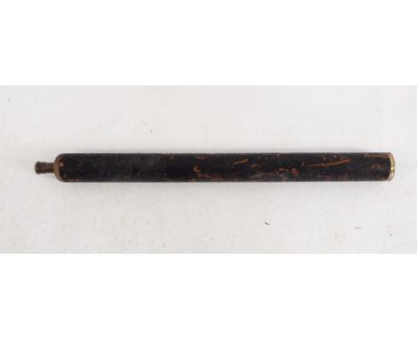An antique large wooden cased telescope - 103cm 